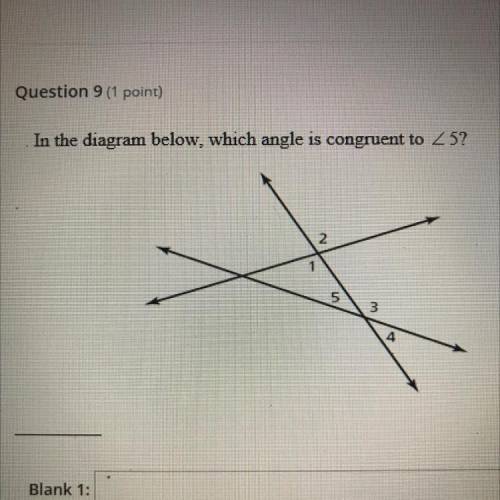 Which angle is congruent to 5?