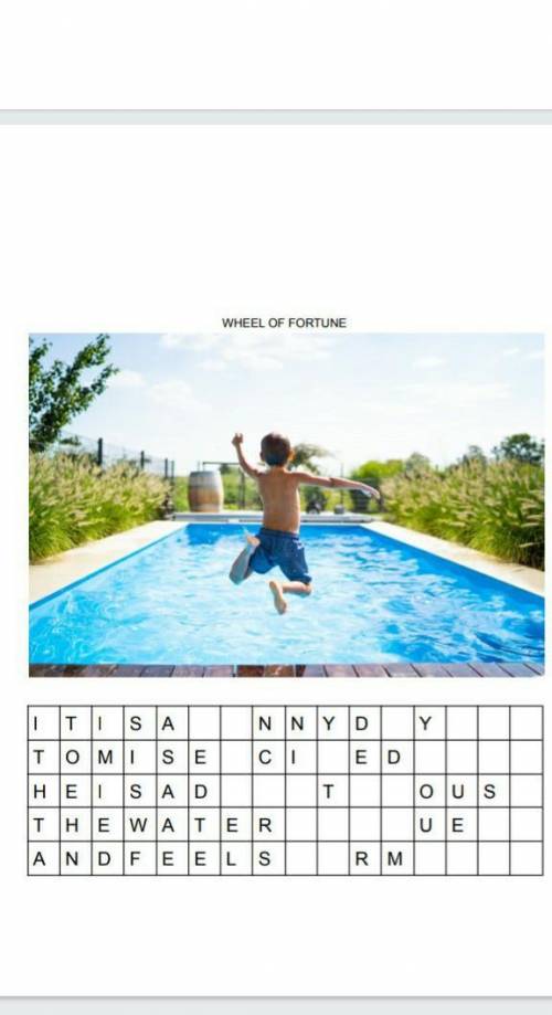 Please help! fill out the puzzle using the picture above it. ​