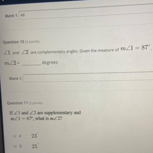 How many degrees is this to find m? Question 10