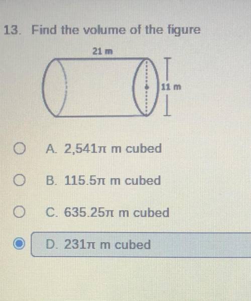 Help. Volume question in math.