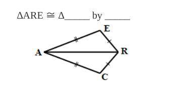 Complete each congruency statement and name the rule used. If you cannot show the triangles are con