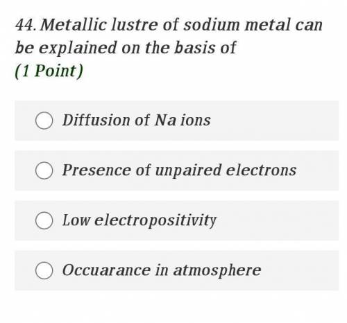 Please answer this chemistry question​