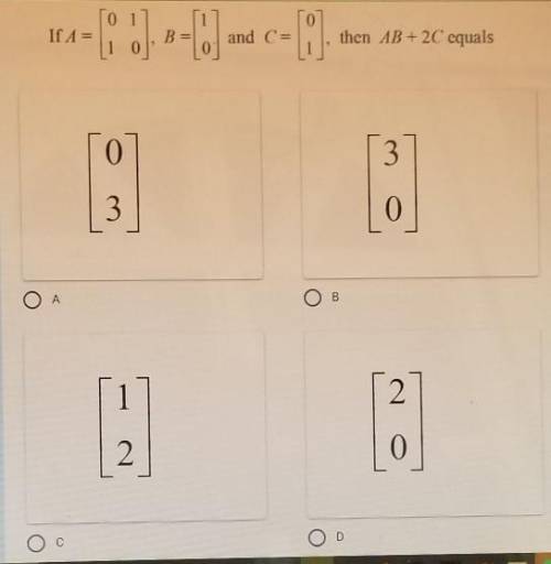 Pleae help with this matrix question​