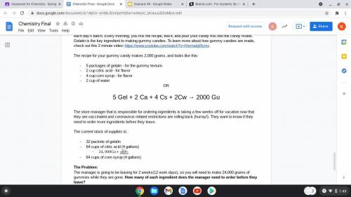 Please help me with the problem and the calculations