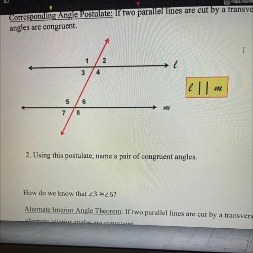 Someone help me with this ASAP pls . I need to know “how do we know that <3~=<6