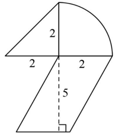 Plz help, and also explain, ty

Question:
What is the area of the figure?
(NOTE: use 3.14 for )