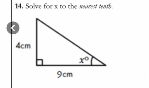 Solve for X to the nearest tenth