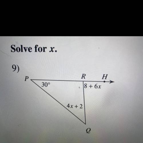 Solve for X
Solve for X
Solve for X