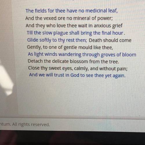 Select ALL the correct texts in the passage,

Which two lines in this excerpt from the poem Consu