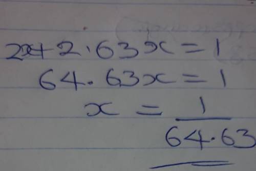 62x+2.63x = 1
Solve
EN