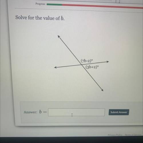 Solve for the value of b help please