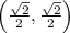 \left( \frac{\sqrt{2}}{2}, \frac{\sqrt{2}}{2} \right)