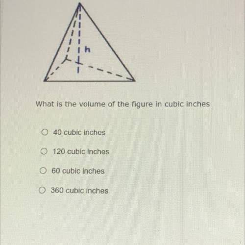 What is in the shape of a triangular pyramid and has a height of 10 inches the area of the base of