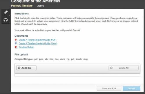 CONQUEST OF THE AMERICAS

Project: Timeline ActiveInstructionsClick the links to open the resource