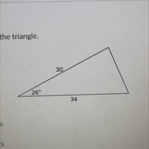 Determine the area of the triangle.

223.6 square units
248.7 square units
447.1 square units
458.