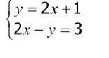 Solve each system of equations by substitution. Clearly identify your solution.