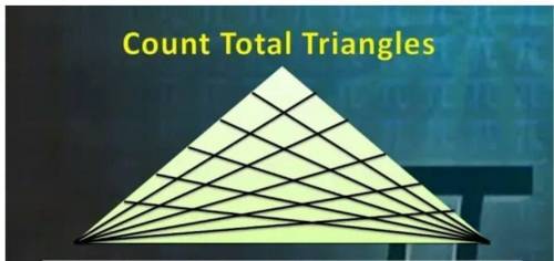 How many triangles are there in the drawing?