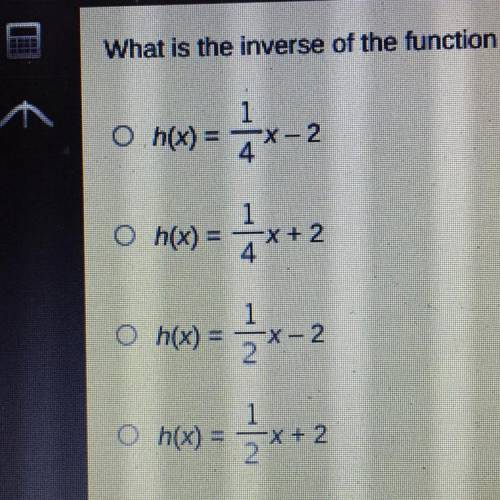 What is the inverse of the function f(x)=4x+8?