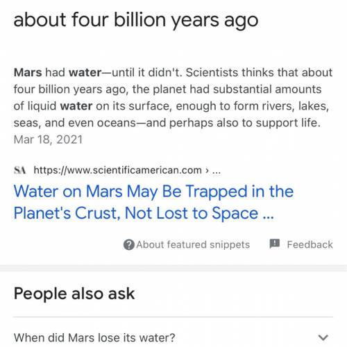 Looks like life is possible on mars