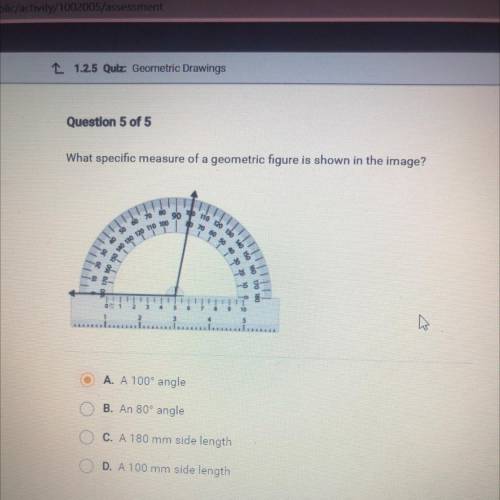 HELP ASAP I WILL GIVE BRAINLIEST AND 15 POINTS!! What specific measure of a geometric figure is sho