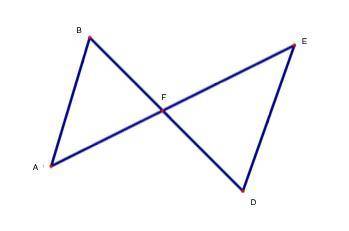 Please help 
Given: F is the midpoint of AE and AB ll DE
Prove: △BFA = △DFE