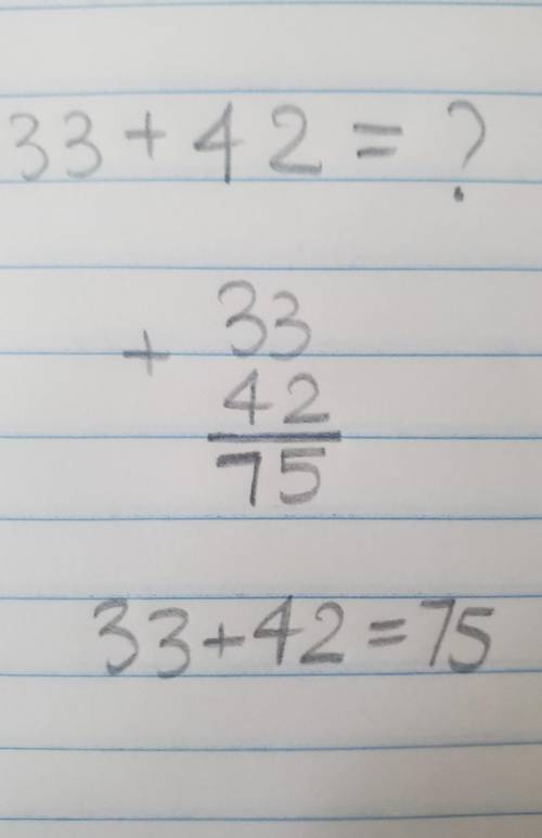 The value of 33 + 42 = ___.

Numerical Answers Expected!
Answer for Blank 1:
please help