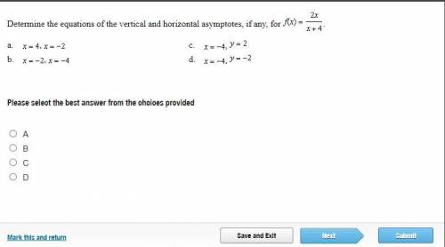 Determine the equations of the vertical and horizontal asymptotes, if any, for