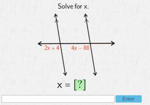 Solve for x
Need help asap