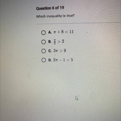 Which inequality is true?