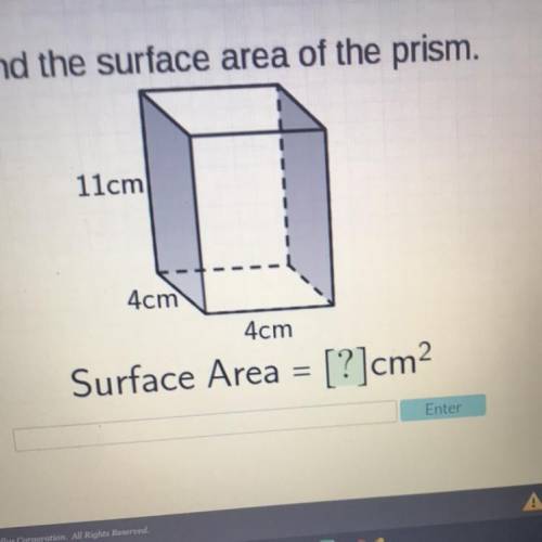 Help Please Math!!!
Find The Surface Area Of The Prism