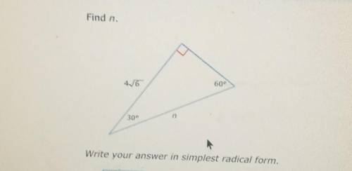 Write your answer in simplest radical form​