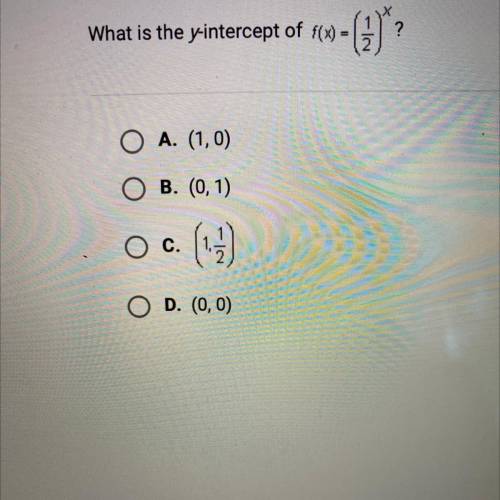 What is the y-intercept of f(x) = see
Picture