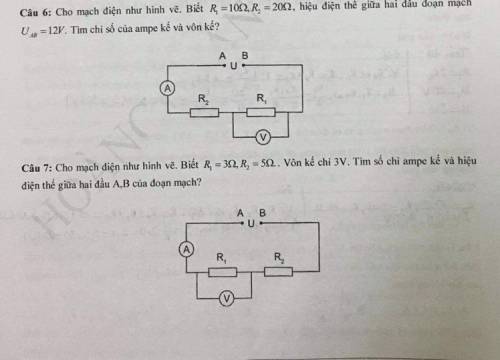 Question 6: Given a circuit as shown in the figure. Knowing R = 102 , R = 2002, the potential diffe