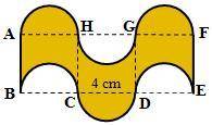 The figure below are based on semicircles and squares. find the perimeter and area of each shape. G