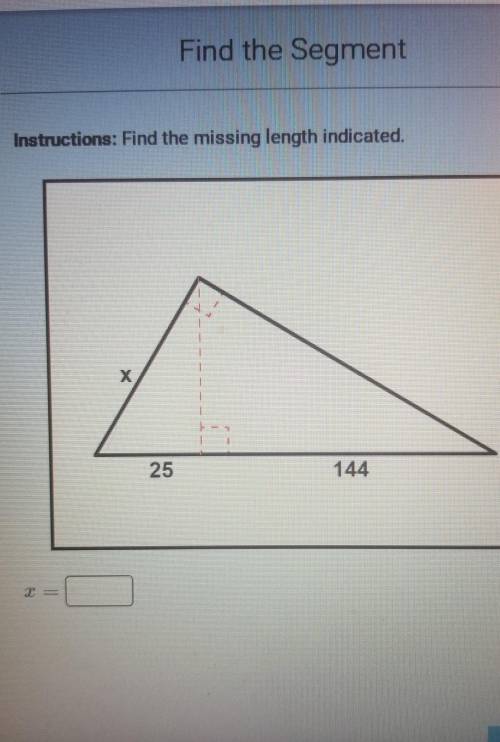 Find the missing length indicated​