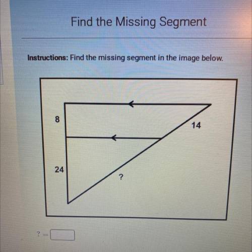 Find the missing segment in the image below