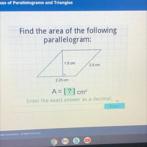 Area of parallelogram!!
