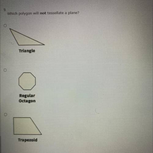 Which polygon will NOT tessellate a plane?