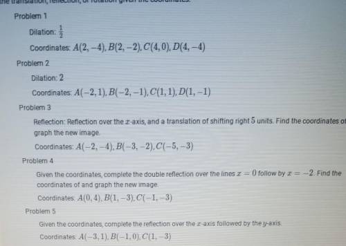All you have to do is five problems that's it for 16 points , PLEASE DONT SPAM REAL ANSWER ONLY OR