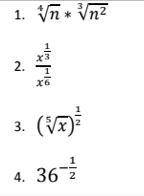 How can the properties of rational exponents be applied to simplify expressions with radical or rat