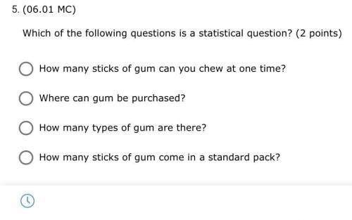 Which of the following questions is a statistical question