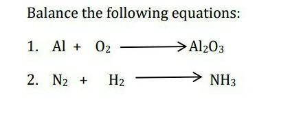 Balance these equations​