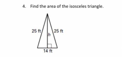 Help please, area of a triangle