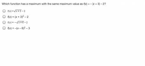Which function has a maximum with the same maximum value as