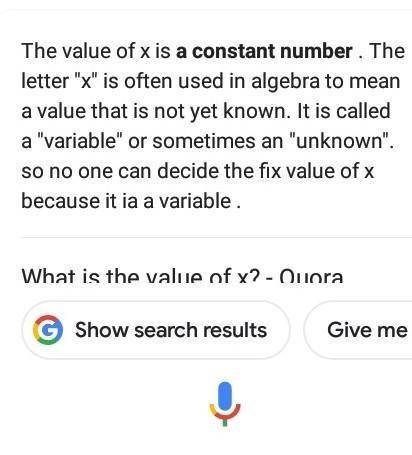 I need help 
What is the value of x?
x = [ ?]