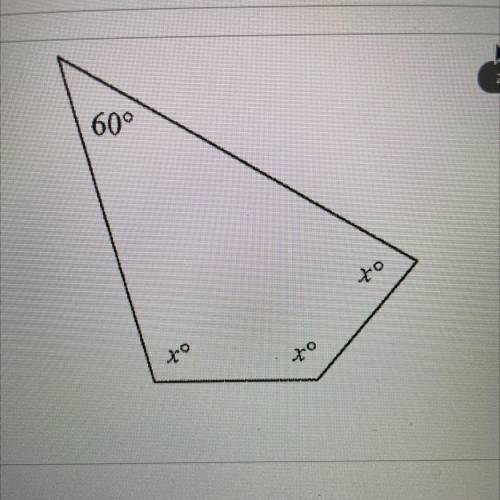 This polygon is a Quadrilateral (4 sided

2
figure). Based on the interior angle sum,
find the val