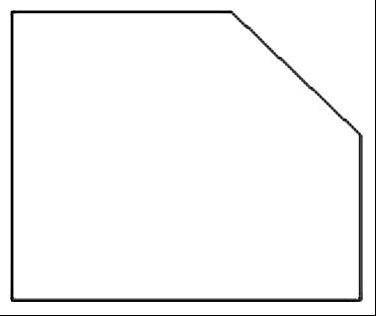 Divide into two triangles in a straight line