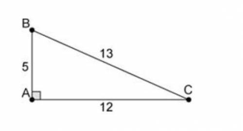 Which of the following is a correct sine ratio for the figure?

A) C = 12∕13B) C = 5∕12C) C =  5∕1