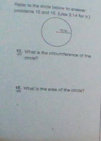 Please solve question 15. and 16 (the only questions on there)