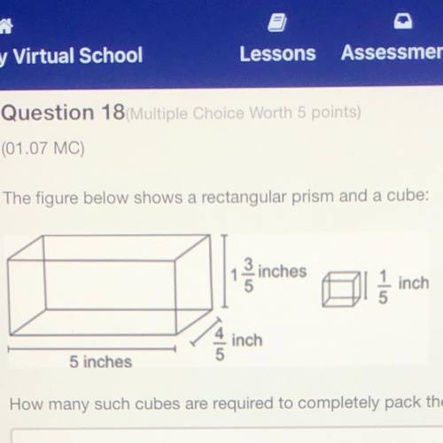 The figure below shows a rectangle or prism and a cube how many cubes are required to completely pa